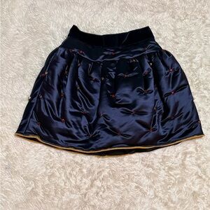 NWT Dolce & Gabbana Satin Puff Jeweled Skirt - Size 6